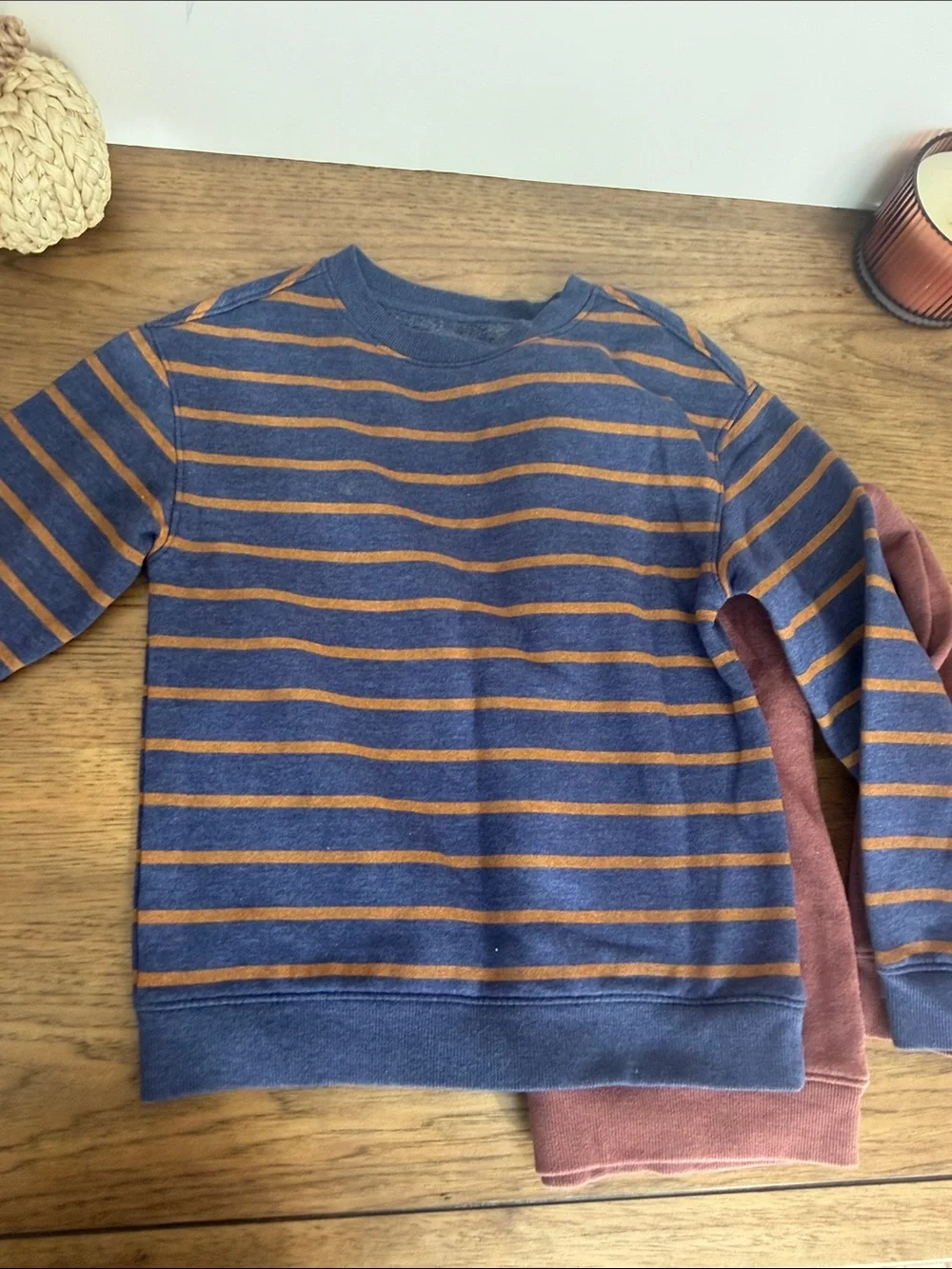 Cat & Jack Kids Sweatshirt Set — Navy & Rust